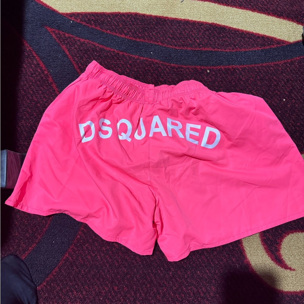 DSQUARED2 Pink Athletic Shorts with Elastic Waistband